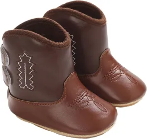 Leather Western Boots Cowboy Bootie Soft Sole Non Slip Shoes for Baby Infant Toddler Girls 9 Month Old Baby Girl Shoes