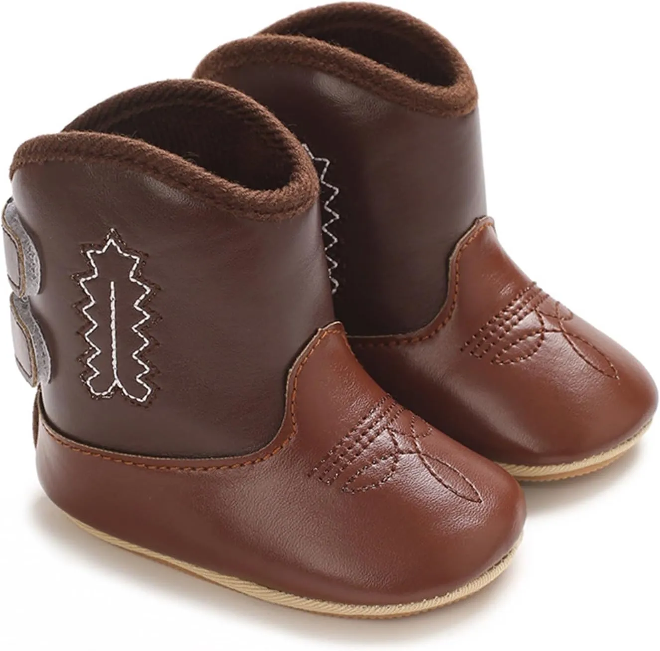 Leather Western Boots Cowboy Bootie Soft Sole Non Slip Shoes for Baby Infant Toddler Girls 9 Month Old Baby Girl Shoes