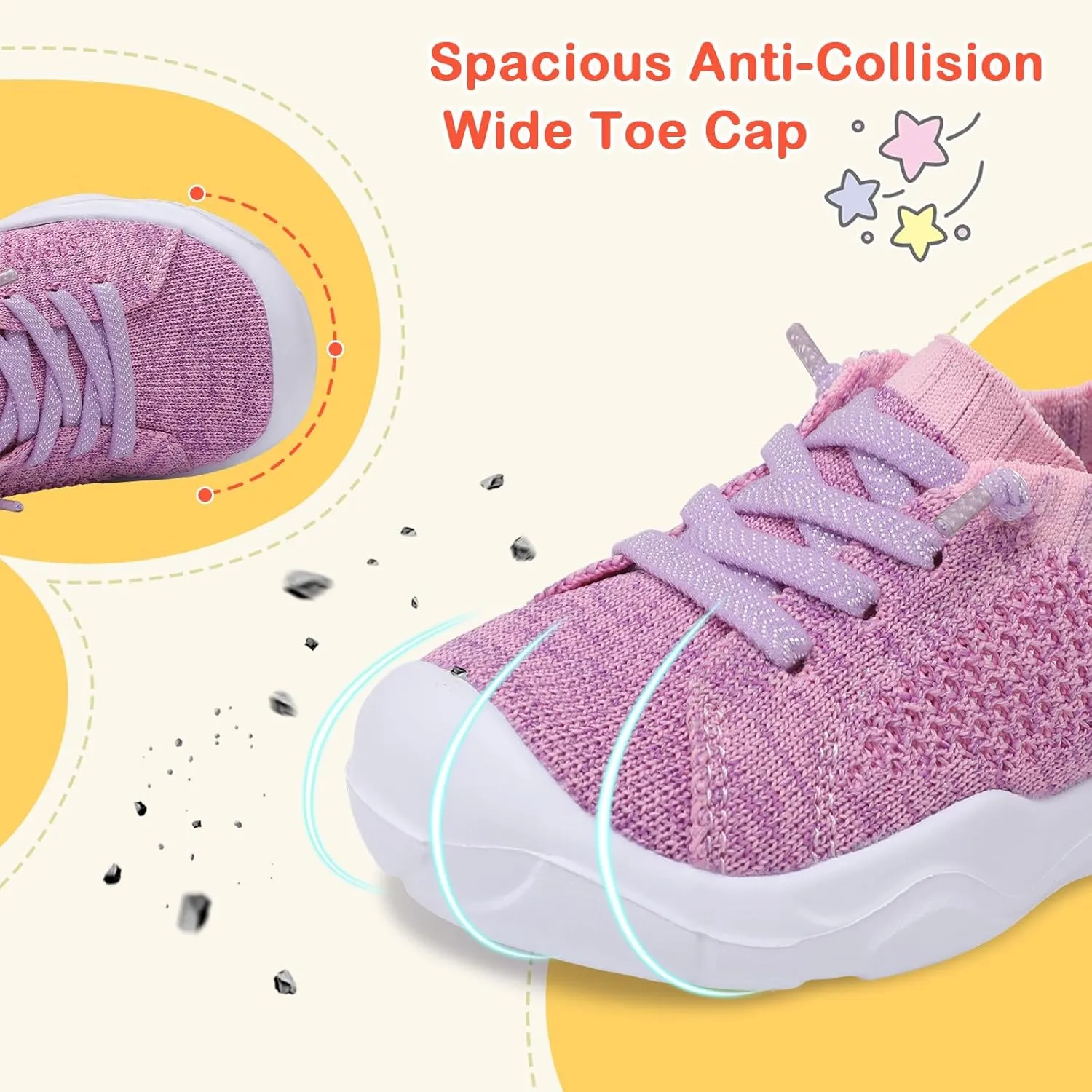 LeIsfIt Toddler Shoes Boys Girls Barefoot Shoes Kids Breathable Sneakers Tennis Shoes Slip on Shoes