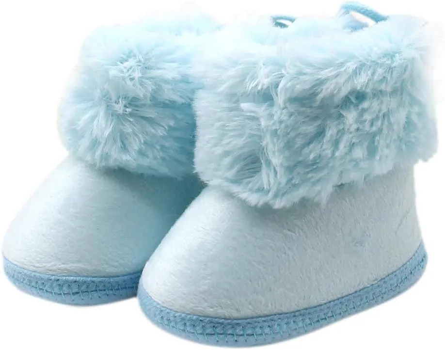 Little Boys Shoes Toddler Newborn Baby Soild Wool Boots Soft Sole Snow Prewalker Warm Shoes Every Step Shoes