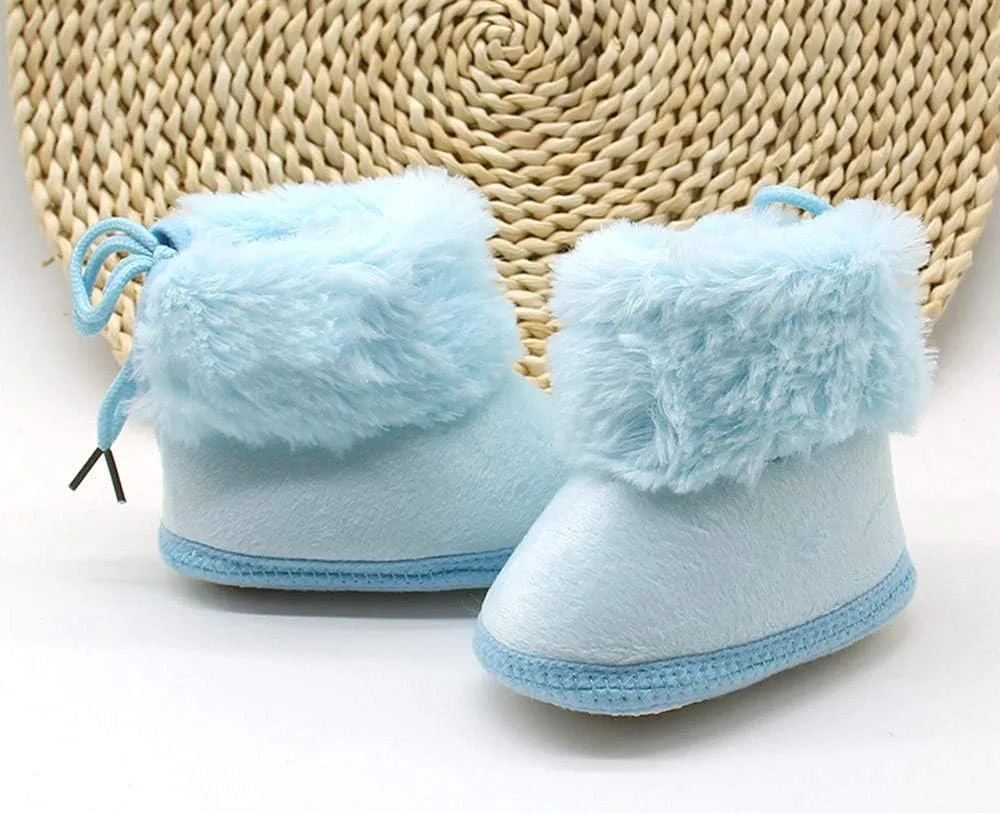 Little Boys Shoes Toddler Newborn Baby Soild Wool Boots Soft Sole Snow Prewalker Warm Shoes Every Step Shoes