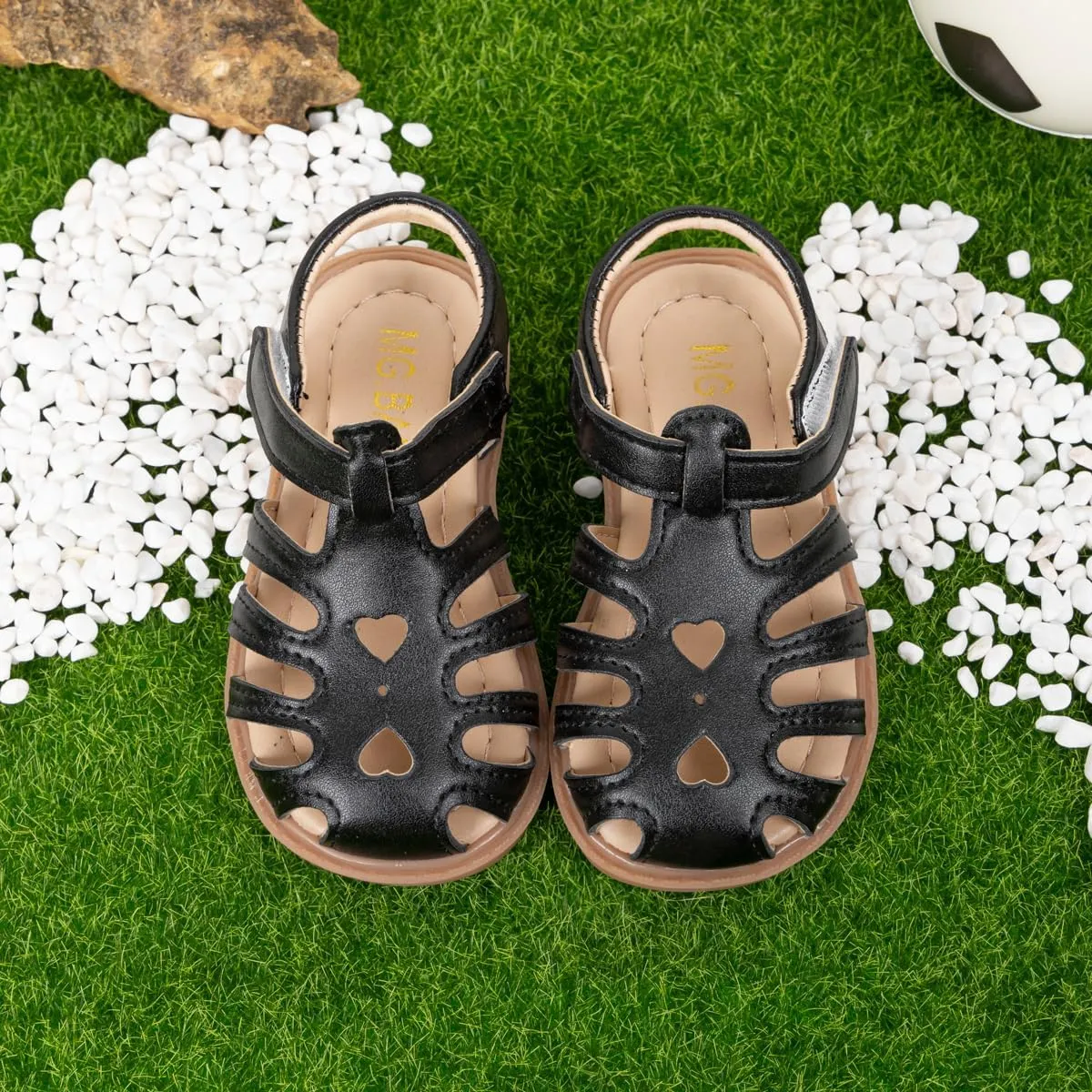 Meckior Toddler Girls Sandals for Little Girls Wedding Dress Sandals Open Toe Non-Slip Summer Beach Pool Shoes (Toddler/Little Kid)