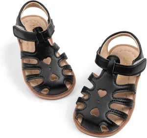 Meckior Toddler Girls Sandals for Little Girls Wedding Dress Sandals Open Toe Non-Slip Summer Beach Pool Shoes (Toddler/Little Kid)