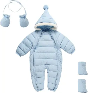 Mud Kingdom One Piece Jumpsuit Baby Boys Girls Snowsuit Romper All in One 0-24 Months Winter