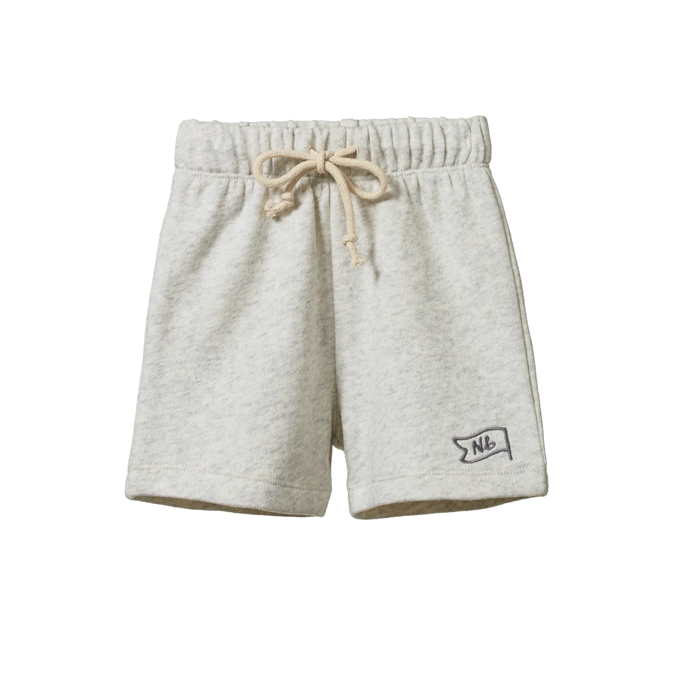 NATURE BABY JIMMY SHORTS SWEATSHIRT KNIT LIGHT GREY