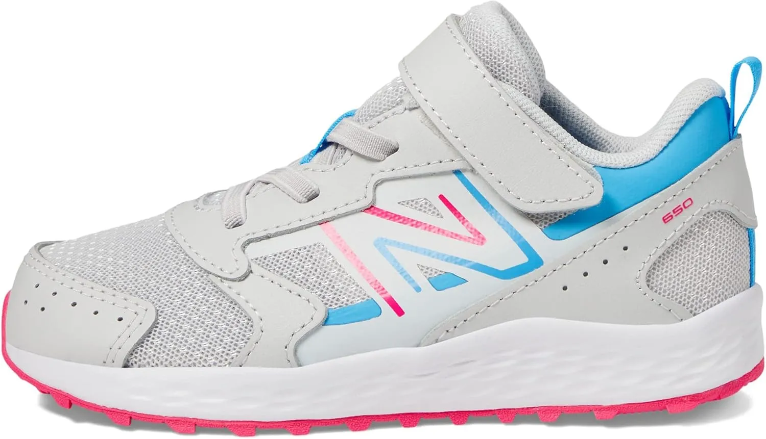 New Balance Kids Fresh Foam 650v1 Bungee Lace with Top Strap Shoes for Kids  Mesh and Leather Upper