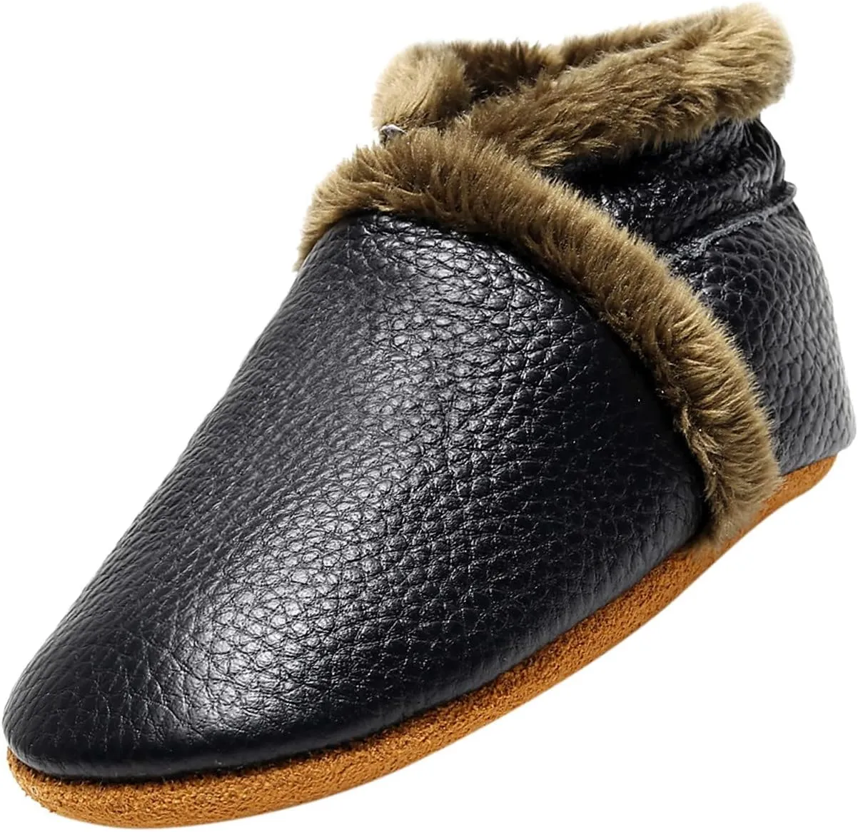 Newborn Baby Boys Girls Booties Non Skid Soft Sole Infant Toddler Warm Winter House Slipper Crib Shoes 0-18 Months
