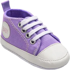 Newborn Baby Girls Boys Sneakers Soft Sole High-Top Ankle Canvas Shoes Infant First Walkers Slip on Crib Shoes