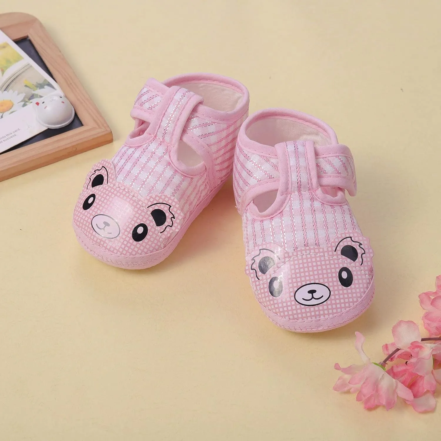 Newborn Baby Girls Cartoon Prewalker Soft Sole Sandals Single Shoes Toddler Boy Running Shoes