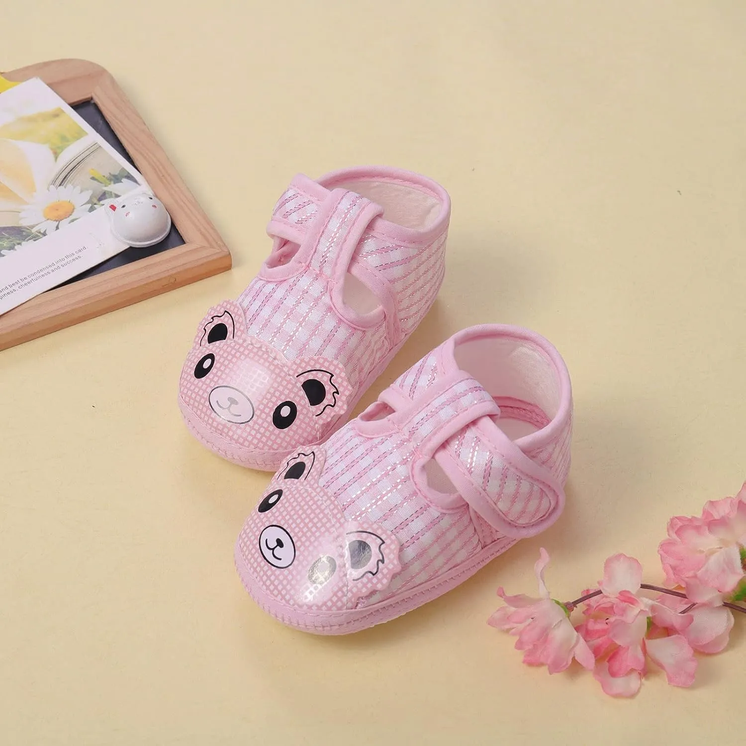 Newborn Baby Girls Cartoon Prewalker Soft Sole Sandals Single Shoes Toddler Boy Running Shoes