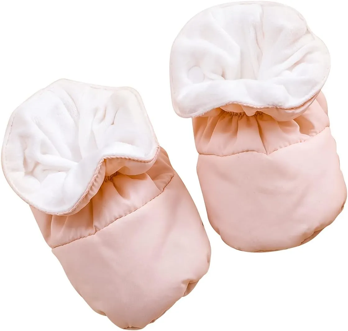 Newborn Baby Hooded Winter Puffer Snowsuit with Shoes and Gloves