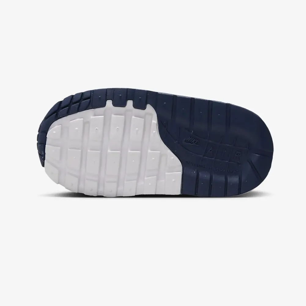 Nike Air Max 1 EasyOn Baby/Toddler Shoes (DZ3309-111, White/Dark Team Red Heather/Pure Platinum)