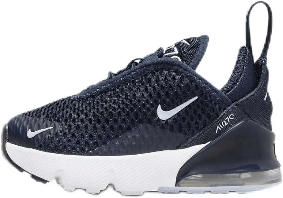 Nike Air Max 270 Baby/Toddler Shoes (DD1646-407, Obsidian/White/White/Cobalt Bliss) Size 5