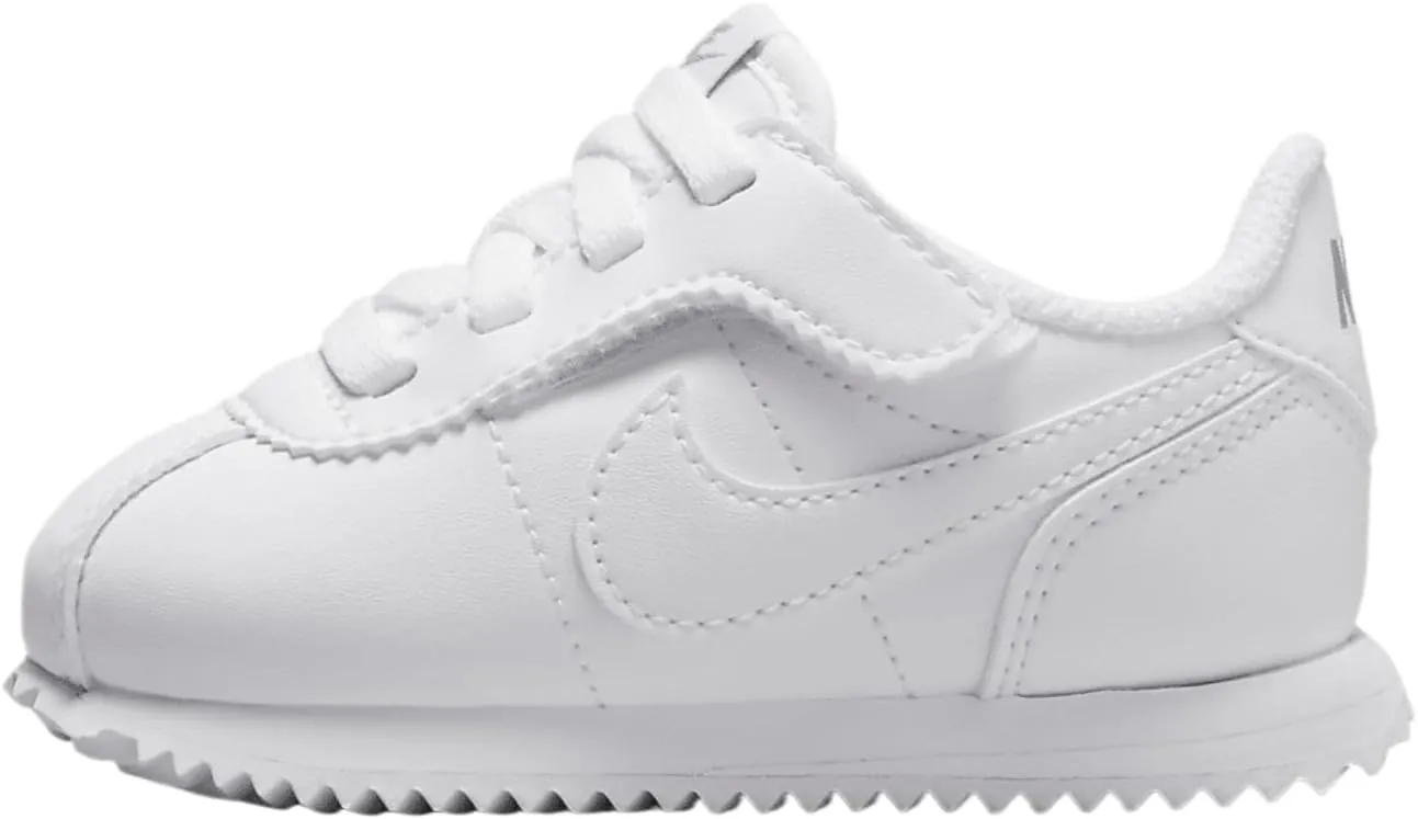 Nike Cortez EasyOn Baby/Toddler Shoes (DM0952-107, White/Wolf Grey/White) Size 7