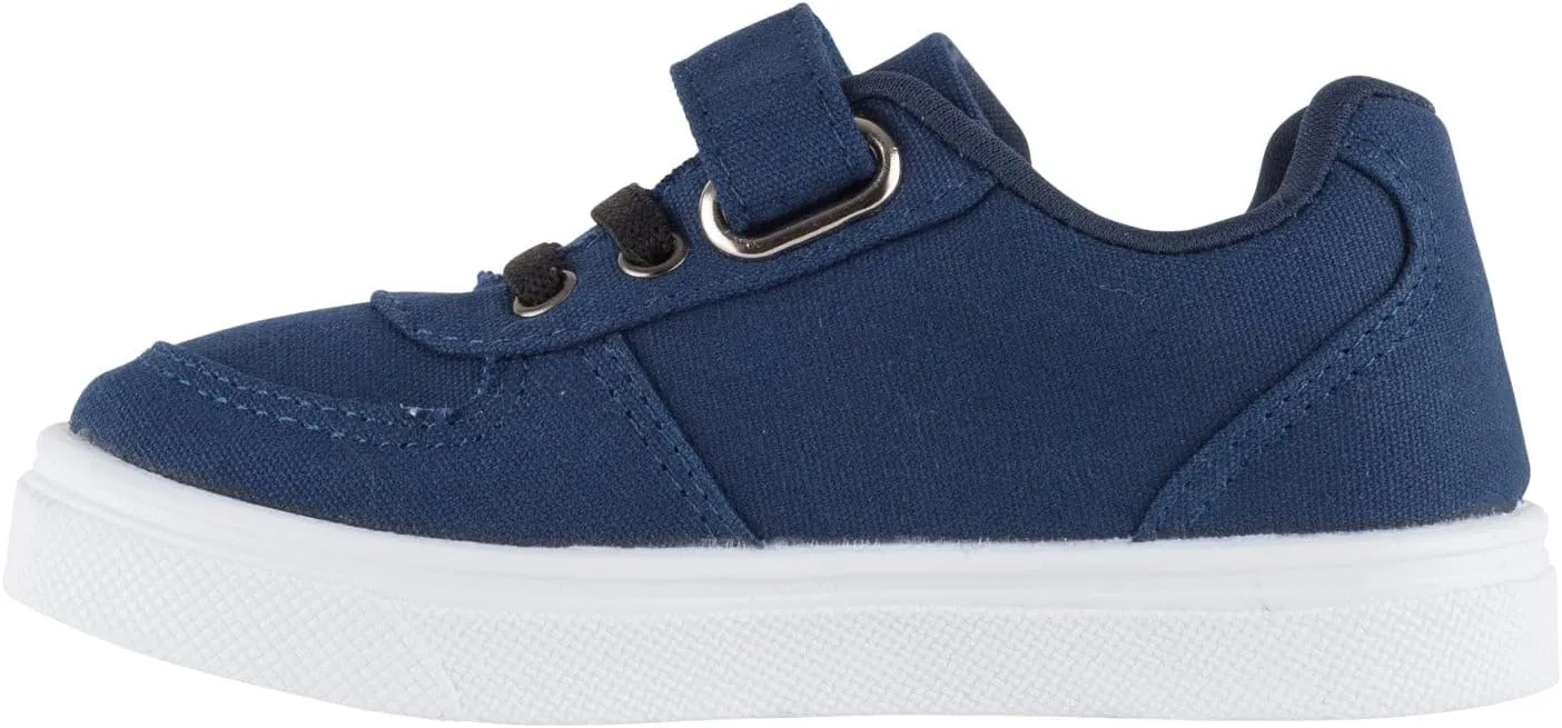 Oomphies Ethan Boys Low-Top Sneakers  Canvas Upper, Hook & Loop Closure, Cushioned Footbed & Durable Rubber Sole