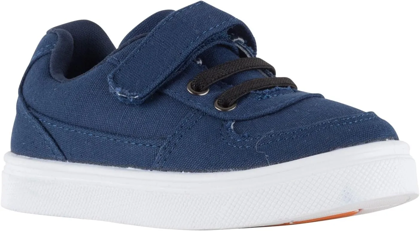 Oomphies Ethan Boys Low-Top Sneakers  Canvas Upper, Hook & Loop Closure, Cushioned Footbed & Durable Rubber Sole