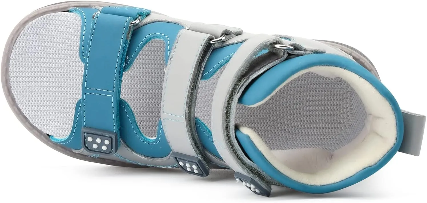 Orthopedic Corrective Sandals for Kids,Children Summer High Top Shoes for Girls and Boys with Arch and Ankle Support,Anti-slip Flat Soles