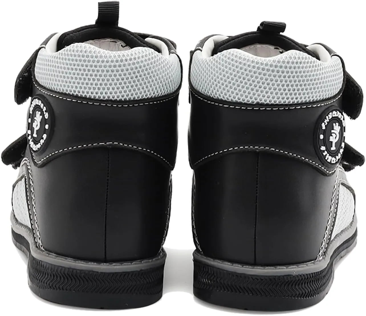 Orthopedic Sandals for Toddlers with Arch and Ankle Support,Kids High Back Black Shoes