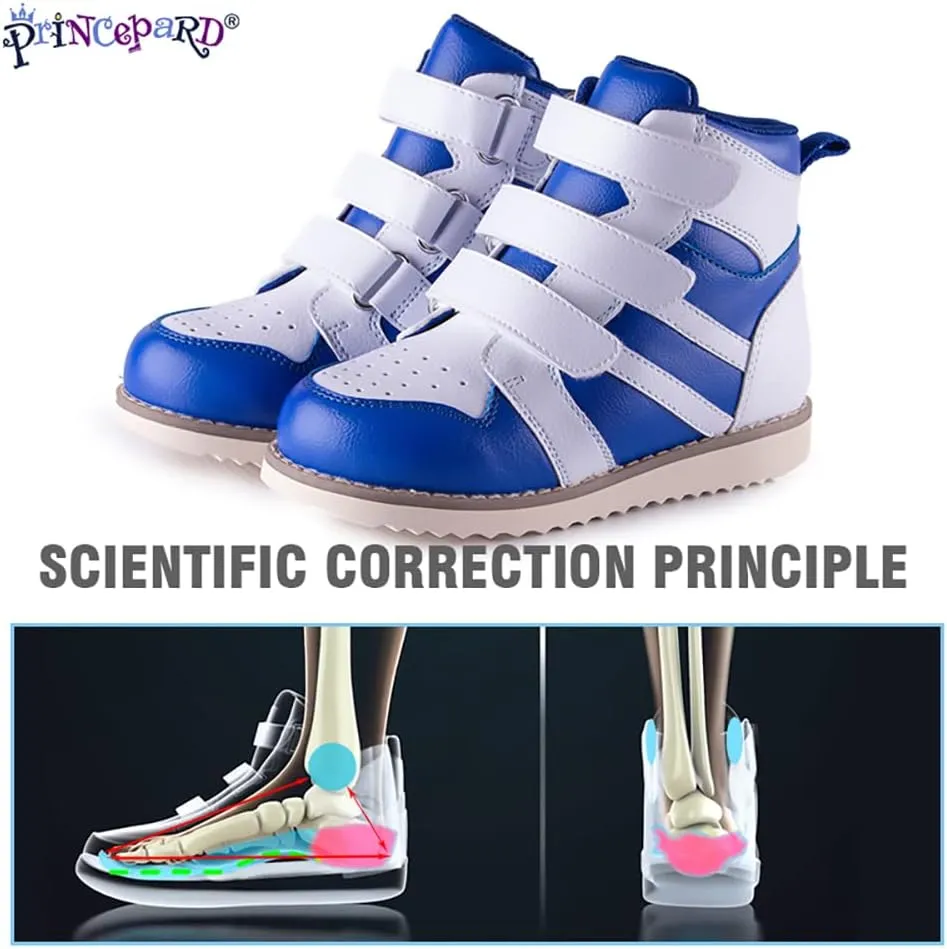 Orthopedic Shoes for Kids and Toddlers,High Back Corrective Sneakers with Ankle and Arch Support for Boys and Girls Flat Foot