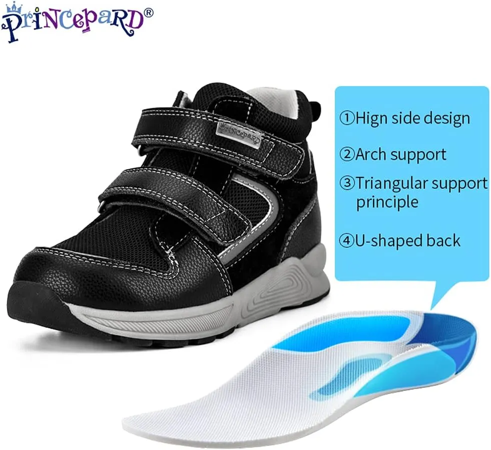 Orthopedic Shoes for Toddlers and Kids,High-top Corrective Sneakers for Boys and Girls with Arch and Ankle Support,Non-Slip Soles