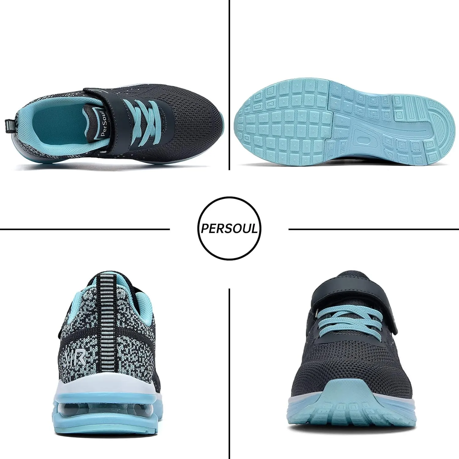 PERSOUL Kids Shoes for Boys Girls Children Tennis Sports Athletic School Running Sneakers