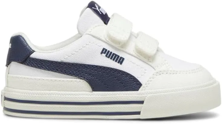 PUMA Infant Boys Court Classic Vulc Fs V Slip On Sneakers Shoes Casual - Blue, White - Size 10 M