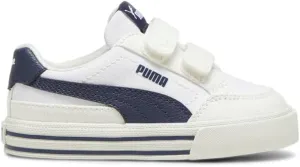 PUMA Infant Boys Court Classic Vulc Fs V Slip On Sneakers Shoes Casual - Blue, White - Size 10 M