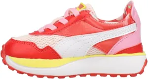Puma - Infants Cruise Rider Summer Treats Shoes, Size: 4 M US Toddler, Color: Hibiscus/Rosewater/Puma White