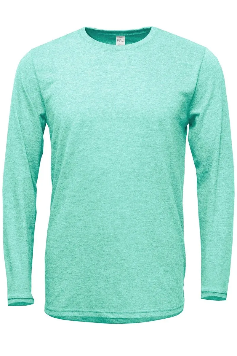 Pumpkin Patterns Adult Soft-Tek Blend Long Sleeve Tee