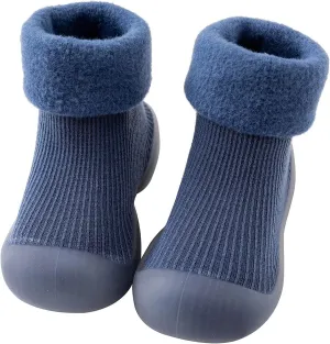 Robe And Slippers Boys Kids Toddler Baby Boys Girls Solid Warm Knit Soft Sole Rubber Summer Slippers for Toddler Boys