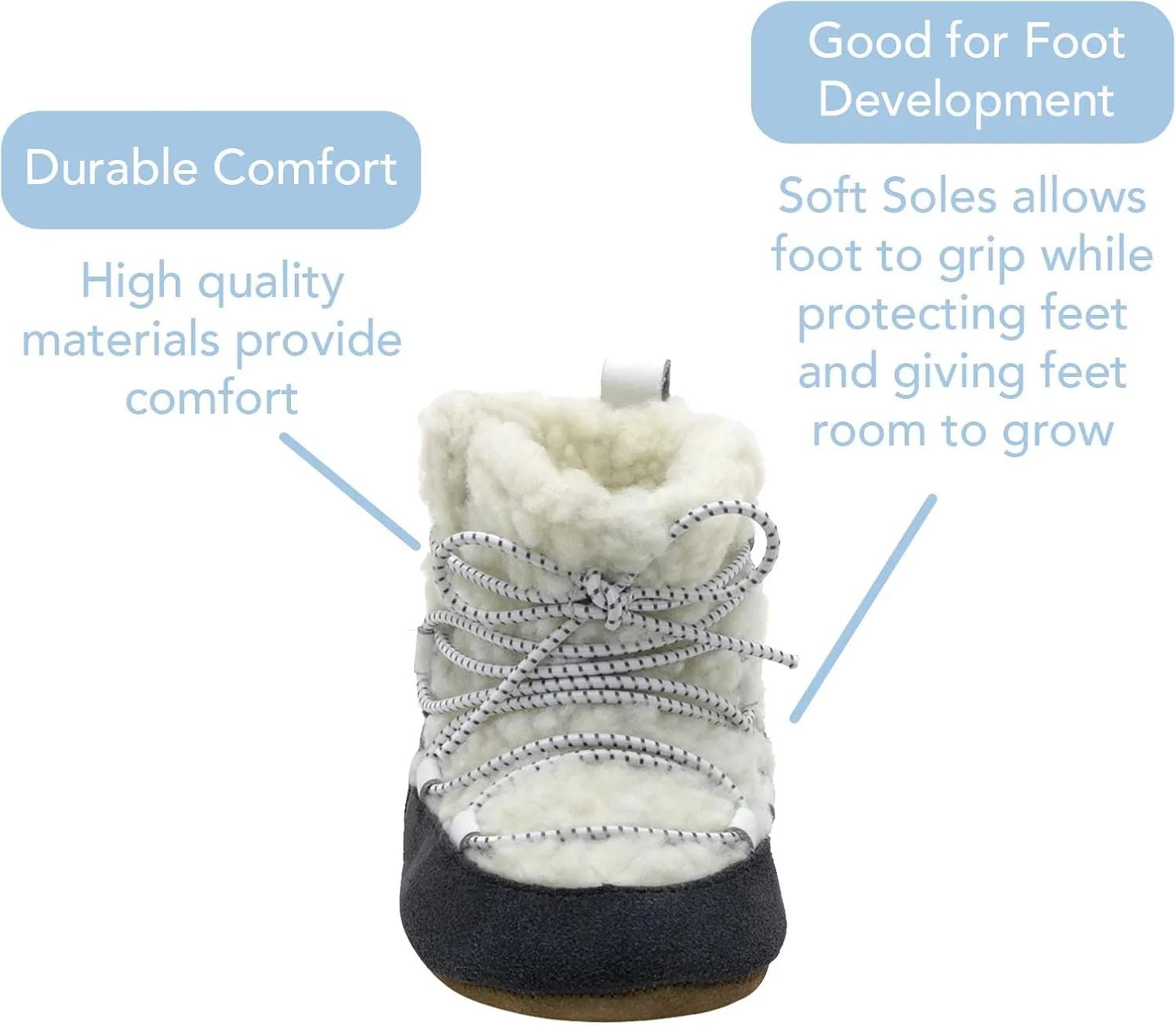 Robeez Baby Girls and Boys Soft Soles Slip-Resistant Crib Boots for Infant and Toddler, 0-24 Months