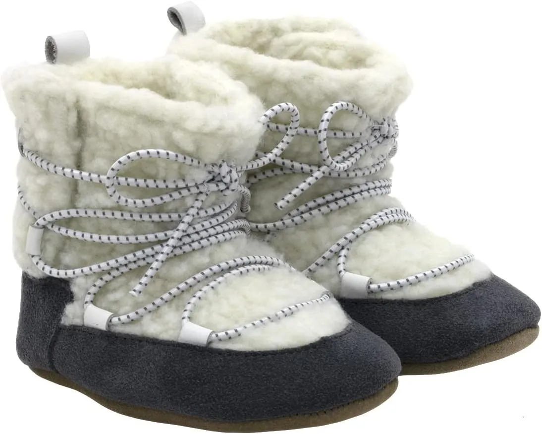 Robeez Baby Girls and Boys Soft Soles Slip-Resistant Crib Boots for Infant and Toddler, 0-24 Months