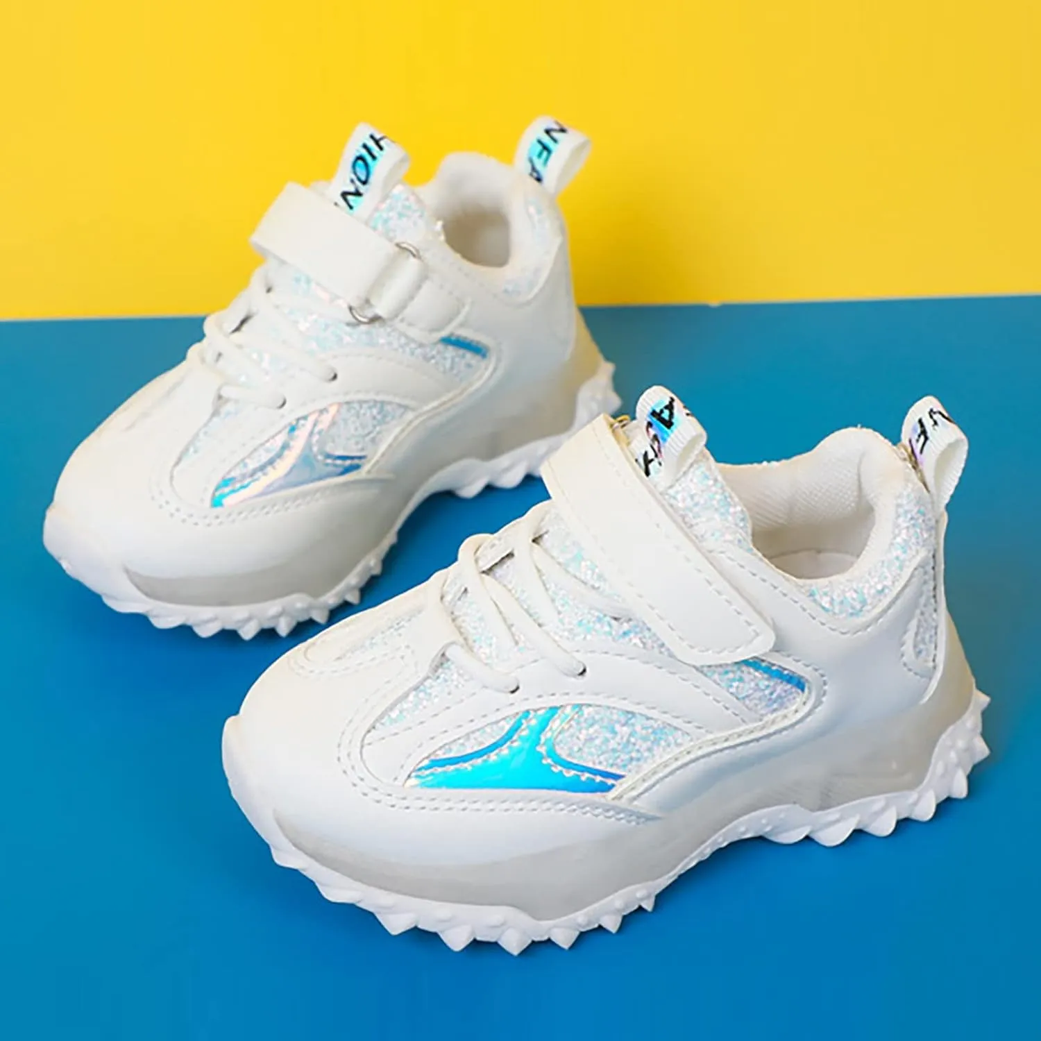 Running Shoes Toddler Boy Girl Led Luminous Fashion Sneakers Little Kids Solid Breathable Non-Slip Sport Shoes