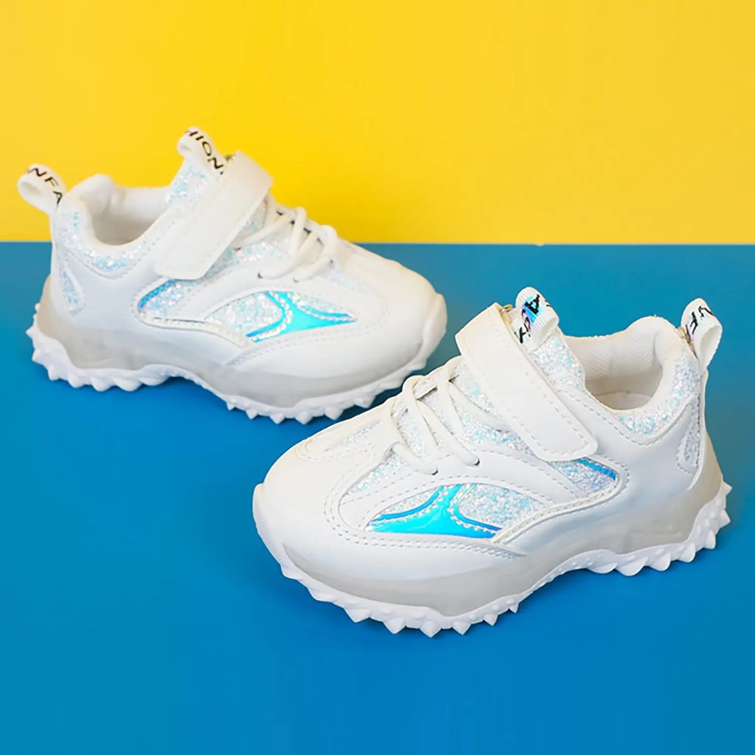 Running Shoes Toddler Boy Girl Led Luminous Fashion Sneakers Little Kids Solid Breathable Non-Slip Sport Shoes
