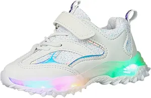 Running Shoes Toddler Boy Girl Led Luminous Fashion Sneakers Little Kids Solid Breathable Non-Slip Sport Shoes
