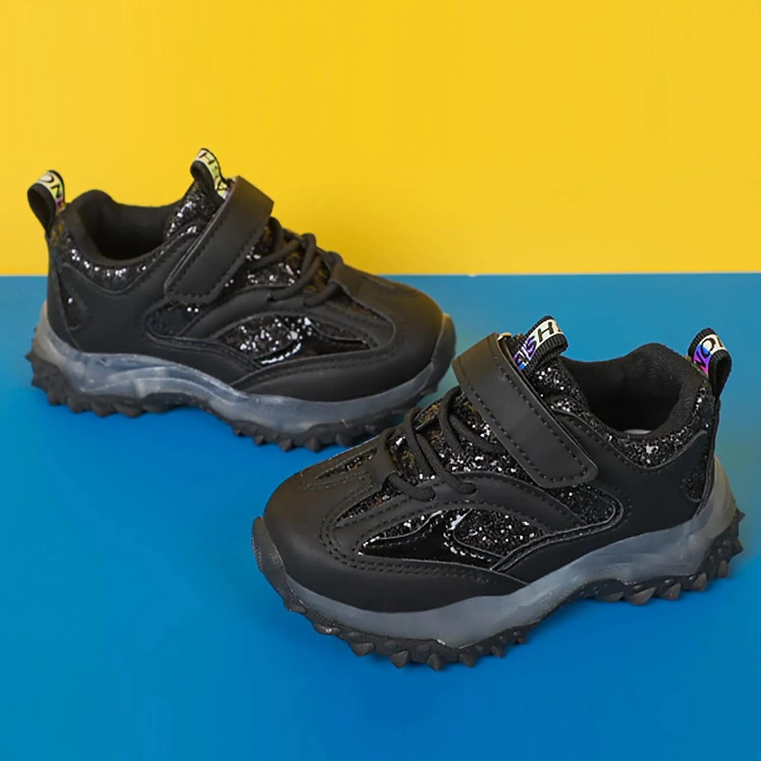 Running Shoes Toddler Boy Girl Led Luminous Fashion Sneakers Little Kids Solid Breathable Non-Slip Sport Shoes