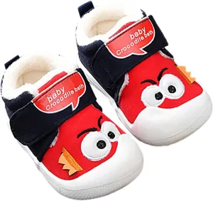 Saucy Boys Shoes Toddler Baby Boy Girl Sneakers Fall and Winter Soft Sole Non Slip Padded Cotton Shoes Kids Shoes