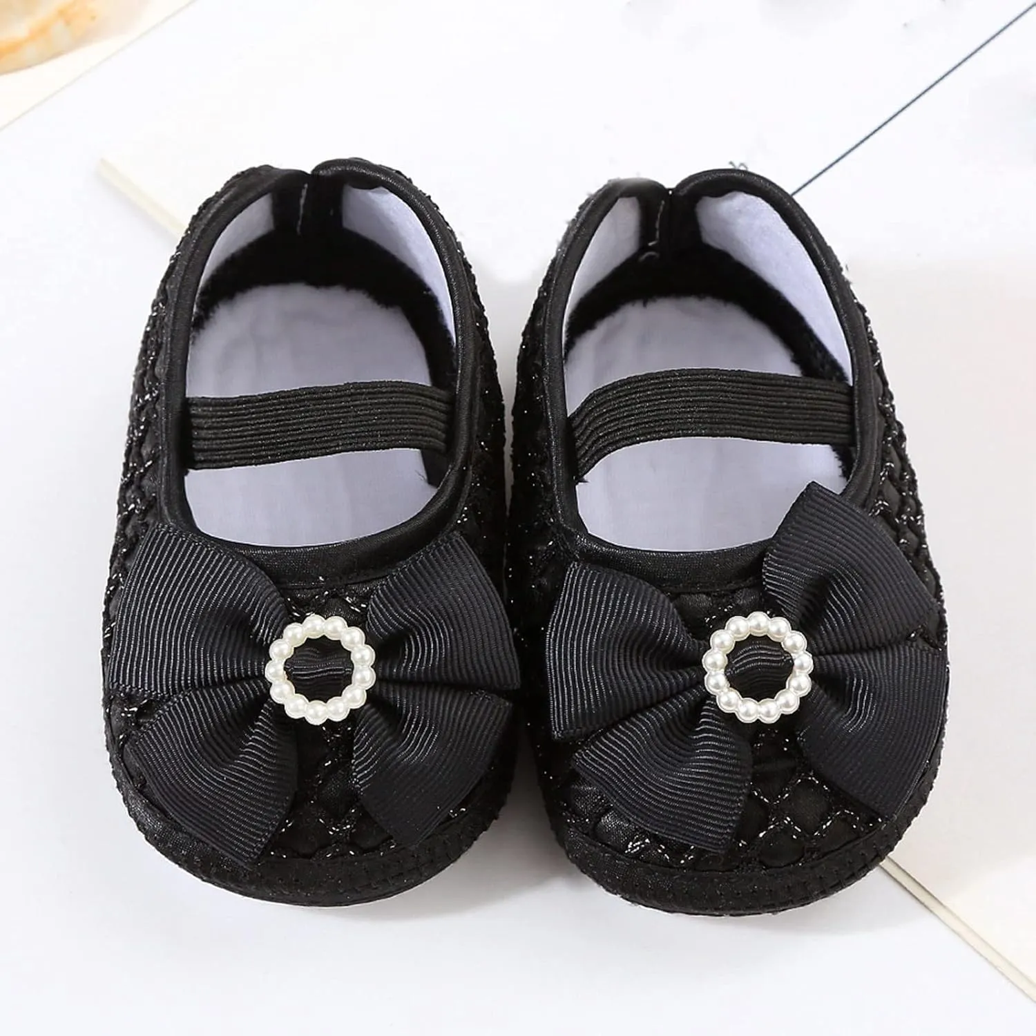 sfdgfhyf Children Low Heel Sneakers Baby Shoes Fashion Soft Sole Toddler Shoes Pearl Dress Flower Shoes Toddler Shoes