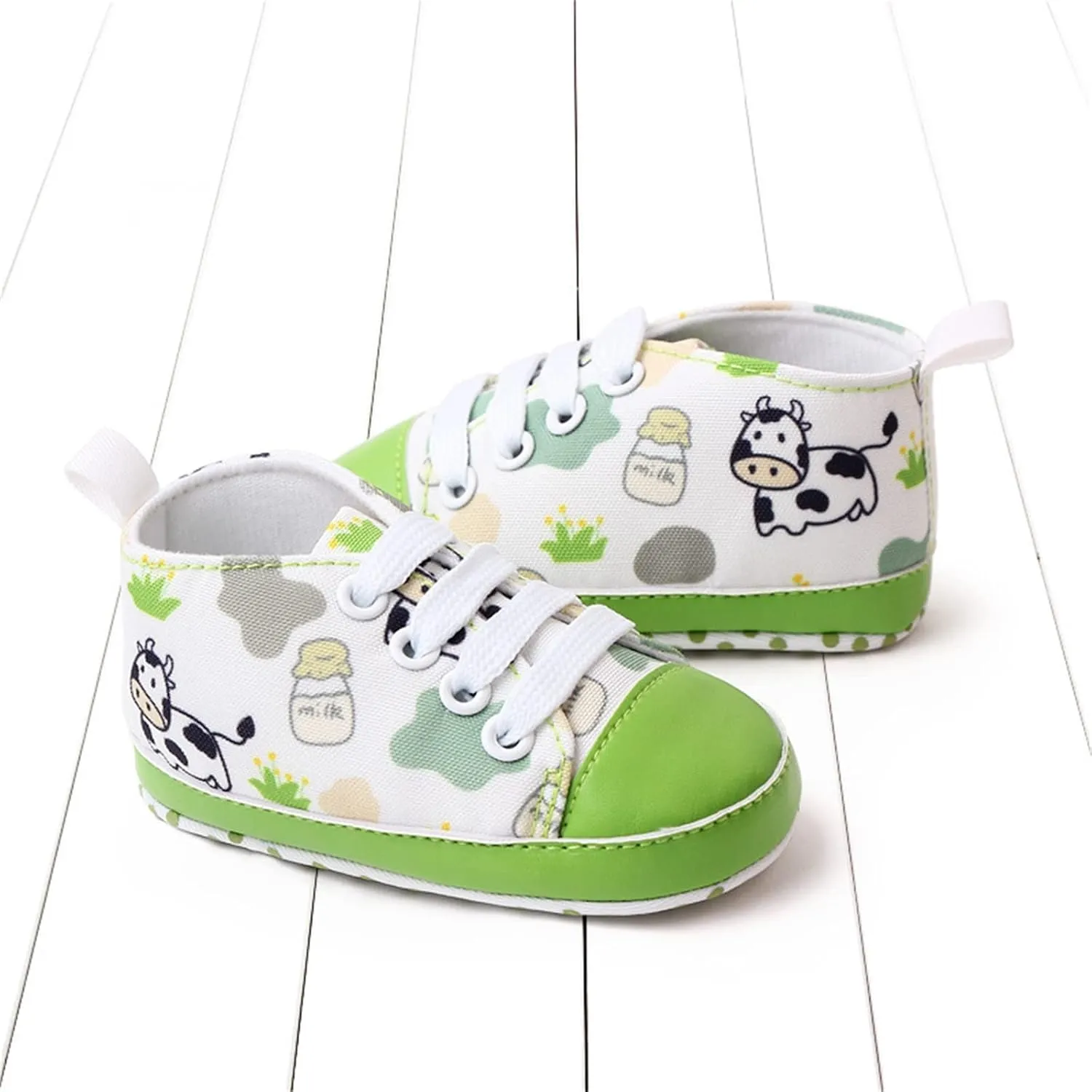 sfdgfhyf Summer Children Round Toe Shoes Infant Toddler Shoes Boys And Girls Sports Canvas Cute Cartoon Pattern Lace Up