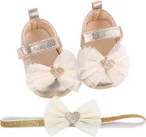 Shoes for Kids Shoes Infant Toddler Soft Baby Prewalker Headband Princess Bowknot Girls Baby Shoes Sneakers for Infant Boys