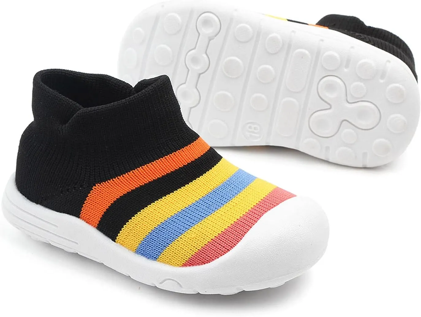 Shoes Rubber Socks Infant Baby Sole Slipper Boys Knit Girls Toddler Shoes Soft Baby Shoes Shoes Girls Size 10