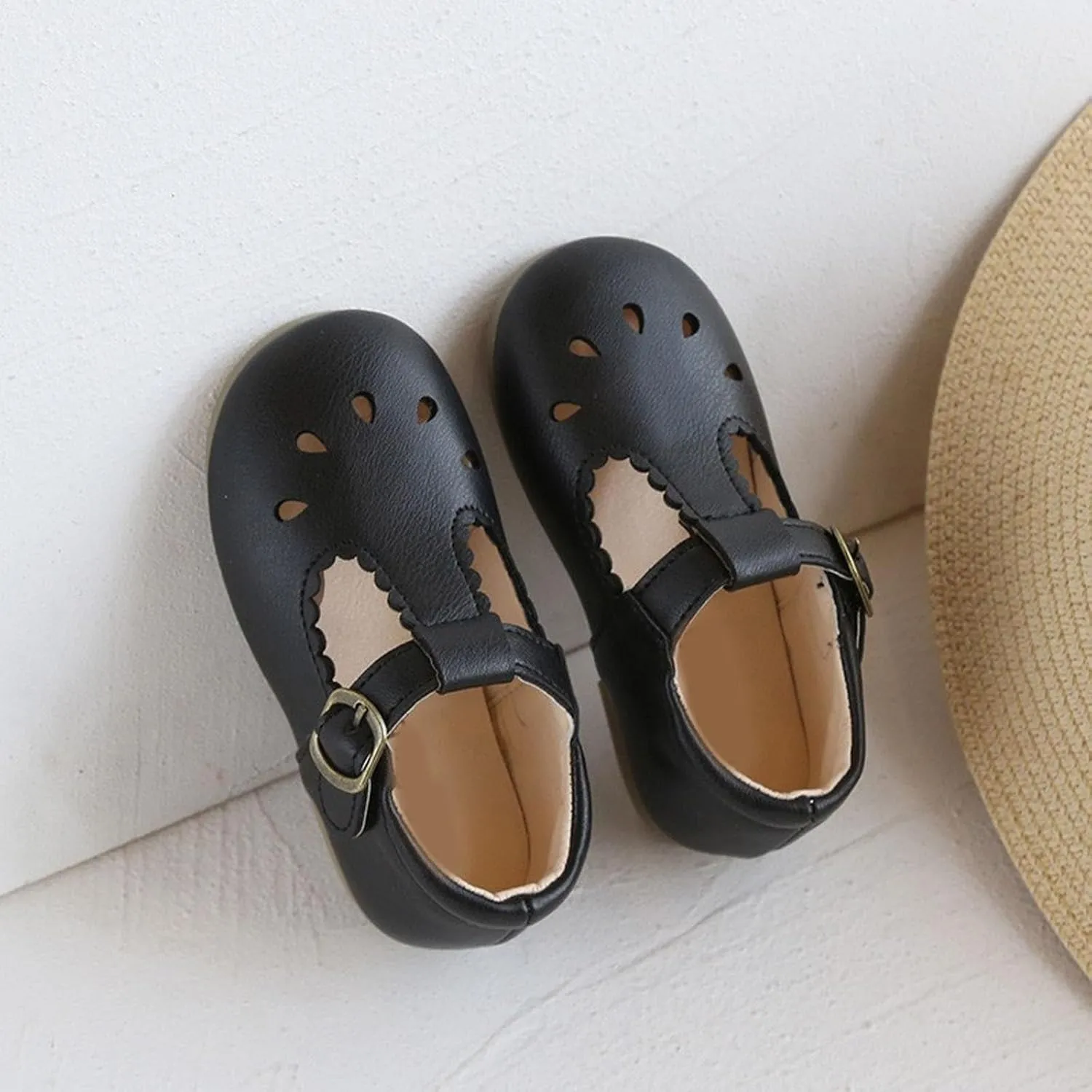 Shower Shoes Toddler Children's Sandals Spring/Casual Soft Sole Hollow Metal Buckle Toddler Girls Beach Sandals