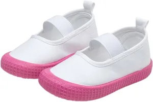 Sneaker for Toddler Toddler Baby Boy Girl Flat Shoes Bao Head One Foot Off Girl Canvas Shoes Soft Sole Casual