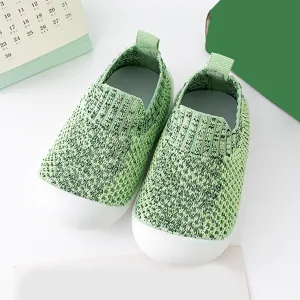 Sneakers for Girls Infant Toddler Shoes Breathable Slip On Socks Shoes Soft Sole Non Slip Wear Out Toddler (Green, 16)