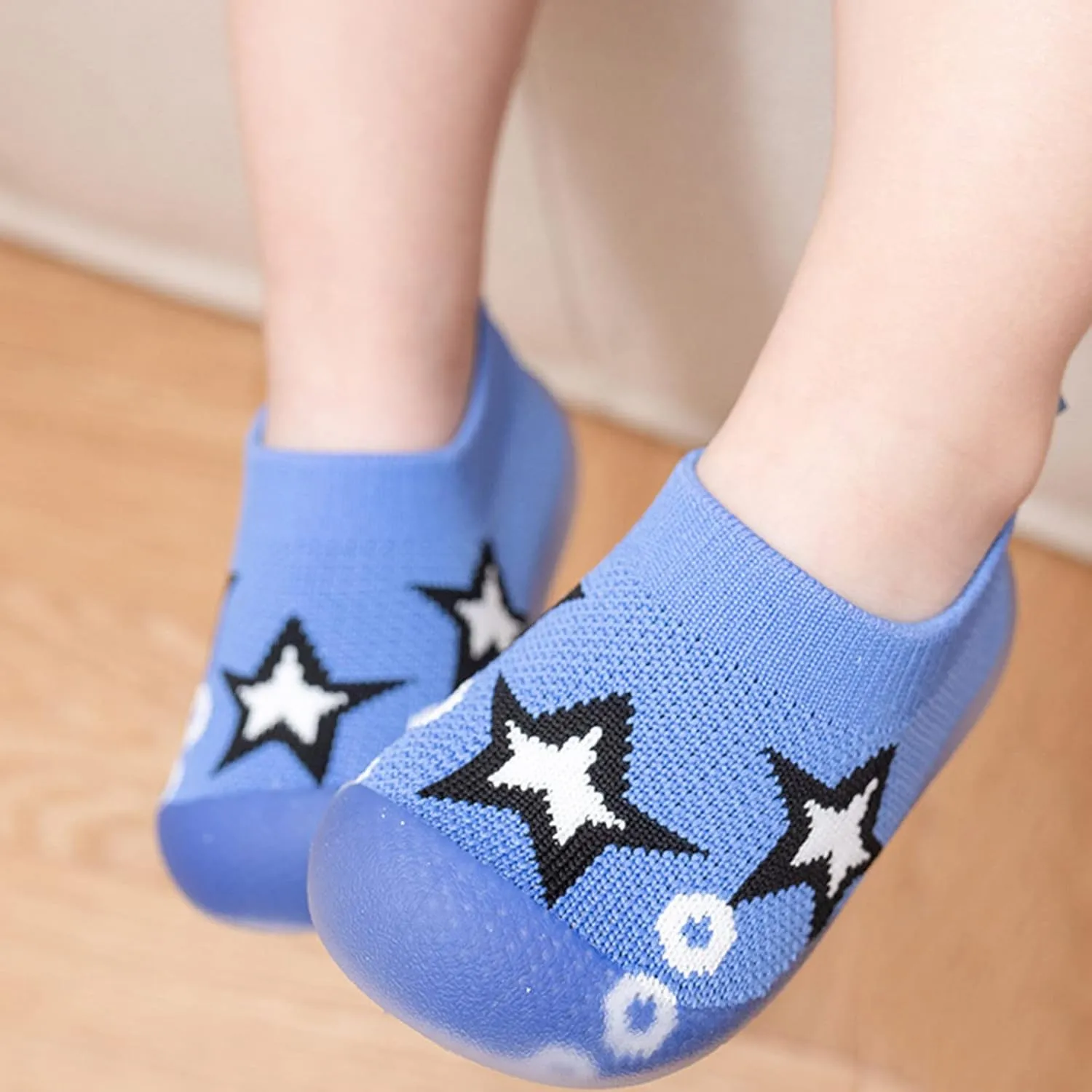 Sock Shoes Toddler Infant Boys Girls Animal Prints Cartoon Socks Shoes Toddler Breathable Mesh The Floor Black Shoes