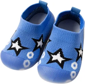 Sock Shoes Toddler Infant Boys Girls Animal Prints Cartoon Socks Shoes Toddler Breathable Mesh The Floor Black Shoes