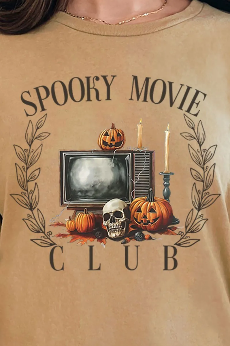 Spooky Movie Club Short Sleeve Relaxed Fit T-Shirt