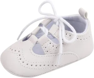 Spring and Summer Children Baby Infant Shoes Boys and Girls Casual Shoes Flat Bottom Light Hollow Breathable Comfortable Solid Color Lace Up Slip on Shoes Size 4