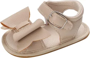 Spring and Summer Children Baby Toddler Shoes Boys and Girls Sandals Solid Color Bow Buckle Toddler Girl Sandals