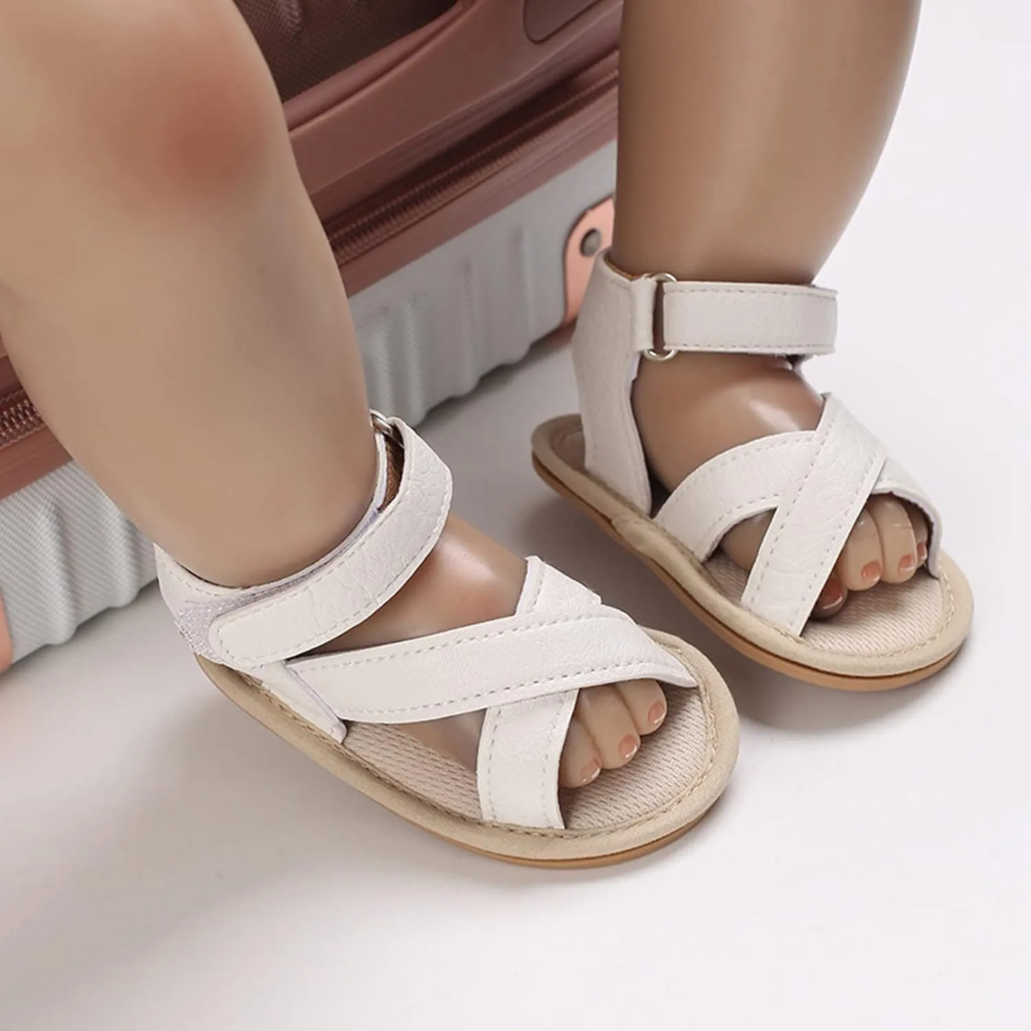 Spring And Summer Children Baby Toddler Shoes Boys And Girls Sandals Solid Color Open Toe Breathable Sheep Baby Slippers